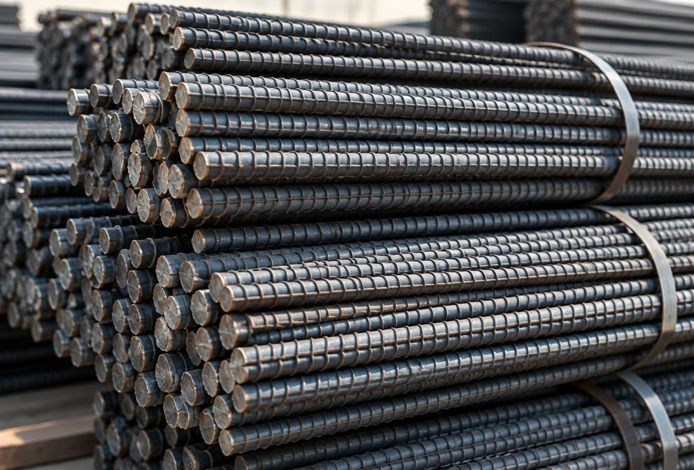 Bundles of high-quality deformed steel reinforcing bars